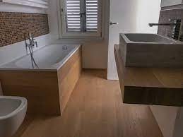 Vasche da bagno, vasca in muratura, rivestimento, mosaico. Rivestimento Vasca E Top Da Bagno In Rovere Reale Parquet Snc Otello