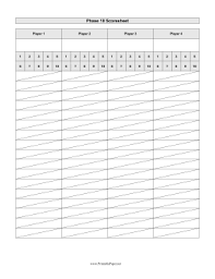 Tons Of Printable Forms Score Sheets Graph Music Staff Calendars Lists Etc Free To Download And Print Phase 10 Card Game Family Card Games Card Games