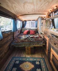 Rv Life Decor Inspo A Cozy Bohemian Van Interior Camper Van Conversion Diy Custom Camper Vans Van Conversion Interior
