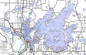 Lake Map Leech Lake Area Chamber Of Commerce