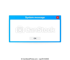 Best known for its implementation in apple inc.'s macintosh and microsoft corporation's windows operating system, the gui has Old School Operating System Message Template Classic Computer User Interface Element With Ok Buttons Vector Illustration Canstock
