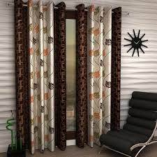 Polyester Long Door Curtain 2 Piece