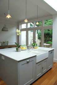 In farmhouse or modern kitchens, apron front sinks are at home. My 1 Dead Simple Can T Believe I Never Thought Of It Before Lesson From Pinterest Modern Mrs Darcy Kitchen Island With Sink Kitchen Island With Sink And Dishwasher Kitchen Renovation