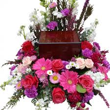 Maybe you would like to learn more about one of these? Fond Farewell Funeral Arrangement To Surround An Urn Or Box In Whitehall Mi White Lake Greenhouses Floral
