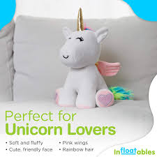 Its good with rolling pins, cookie cutters and also plastic knives for cutting in pieces. Buy Infloatables Unicorn Stuffed Animal Cute Unicorn Plush Large 13 Inches Unicorn Giant With Pink Wings Rainbow Hair And Writable Pink Heart Paw Cuddly Graduation Gifts Also Great