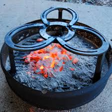 2 this style of fire pit is said to get its name from the dakota people , who used it while hunting bison herds on the great plains during the colonial era. Campfire Stand Charcoal Ash Pan For By Blacksmithcreations 82 00 Horseshoe Crafts Campfire Cooking Camp Cooking