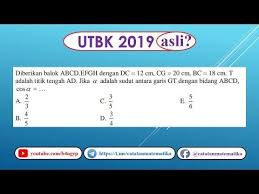Check spelling or type a new query. Soal Asli Utbk 2019 Matematika Saintek Dimensi Tiga Youtube Matematika