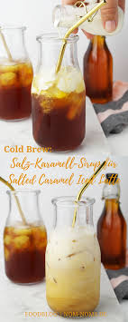 Salz Karamell Sirup Fur Salted Caramel Iced Latte Mit Cold Brew Nom Noms Food Rezept Eis Latte Gesalzener Karamell Karamell