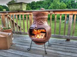 Clay Chiminea Fire Pit Outdoor Decor Outdoor Fire Pit Chiminea Fire Pit