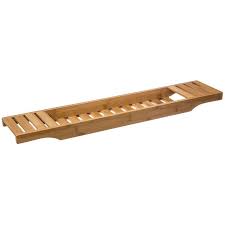Plateau Pour Baignoire En Bambou 70 X 15 X 4 5 Cm 33813 Accessoires Salle De Bain Baignoire Bambou