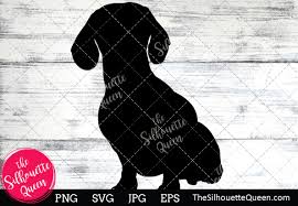 Download Dachshund Dog Silhouette Graphic By Thesilhouettequeenshop Creative Fabrica SVG Cut Files