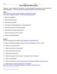 Grade 8 students get a worksheet where they can compare themselves with cell organelles through metaphor access to all gizmo lesson materials, including answer keys. Cell Organelle Webquest Answer Key Fill Online Printable Fillable Blank Pdffiller