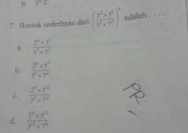 Check spelling or type a new query. Bentuk Sederhana Dari 2 Pangkat 2dikali 5 Pangkat 3 Per 3 Pangkat 3 Dikali 7 Pangkat 2 Pangkat 4 Brainly Co Id
