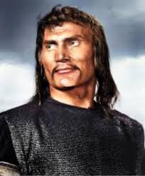 Jack Palance as Attila the Hun in Sign of the Pagan 1954