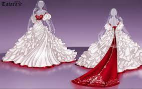 Dream Wedding Dress Design 1 By Tatara94 On Deviantart Wedding Dress Drawings Anime Dress Dress Sketches