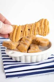 Homemade Peanut Butter Dog Treats Cookie Dough And Oven Mitt