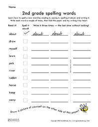 The difficulty of the words will increase as the year progresses to ensure students are ready for 4th grade. Worksheets Word Lists And Activities Page 4 Of 145 Greatschools