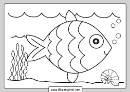 For boys and girls, kids and adults, teenagers and toddlers, preschoolers and older kids at school. Fish Coloring For Children Abc Worksheet Fish Coloring Page Animal Coloring Pages Preschool Coloring Pages