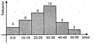 Check spelling or type a new query. Histogram Berikut Menunjukan Data Umur Penghuni Rumah Kontrakan Milik Pak Latihan Soal Online