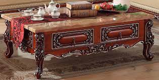 A bottom shelf that provides extra storage space for books or magazines. Engrave Retro Wooden Coffee Table Storage Drawer Marble Top Made In China Coffee Table Wood Coffee Tablecoffee Table Storage Aliexpress