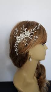 IVORY PEARL RHINESTONE Comb, Faux Pearl and Rhinestone Bridal Headpiece  With or Without Birdcage Veil "shania"