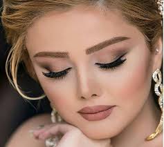 آرایش لایت اروپایی جذابترین آرایش صورت سالن زیبایی گل نرگس Dramatic Wedding Makeup Elegant Makeup Bridal Eye Makeup