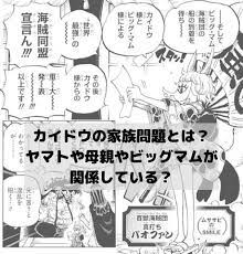 ワンピースのカイドウの家族問題とは ヤマトや母親やビッグマムが関係しているのか考察 カイドウ 漫画 考察 ビックマム