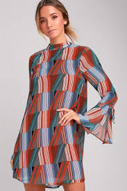 Coral Orange Dresses Affordable Orange Coral Dresses At Lulus Sleeved Swing Dress