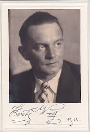 FRITZ WOLFF opera tenor signed photo, 1933