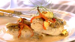 Creamy Fish Bake With Pepper And Feta Simple Fish Recipes Are Tough To Find Here S A Tasty Way To Prepare Hak Easy Fish Recipes Fish Recipes Stuffed Peppers
