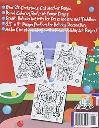 Spring coloring pages coloring pages posters and tracer pages. A Dot Markers Paint Daubers Kids Activity Book Christmas Cats Learn As You Play Do A Dot Page A Day By Creative Arts 14 Peaks Peaks 14 Amazon Ae