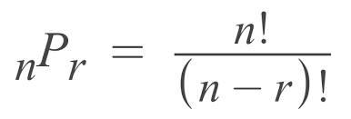 The permutations formula is the number of permutations n with different objects taken r at a time is: Permutations Calculator Calculate Npr Inch Calculator