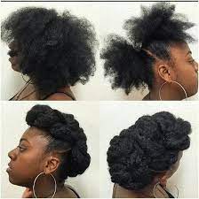 2 Ponytails Updo Classy Hairstyles Natural Hair Styles Natural Hair Updo