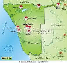 Coastal desert lessons tes teach. Map Of Namibia As An Infographic In Green Canstock