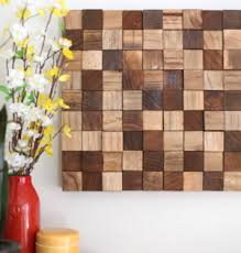 So, let's start and see how to. Diy Wood Block Mosaic Wall Decor Cheapthriftyliving Com