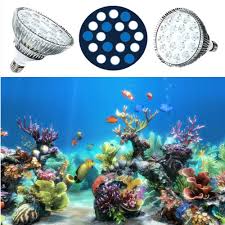 54w Led Aquarium Lamp 12 White 6 Blue E27 Led Coral Reef Grow Light Par38 Led Aquarium Lights For Saltwat Aquarium Lamp Led Aquarium Lighting Aquarium Lighting
