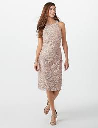 Sequined Lace Halter Dress Dressbarn Sequence Dress Lace Halter Dress Dresses