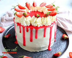 Pain pita farci au poulet. Layer Cake Vanille Fraise Il Etait Une Fois La Patisserie