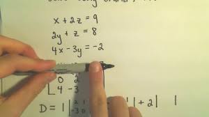 It explains how to solve a system of linear equations with 3 variables usi. Cramer S Rule To Solve A System Of 3 Linear Equations Example 1 Youtube