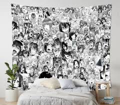 Amazon.com: AkinaWay Ahegao Lust Face Kawaii Anime Aesthetic Bedroom  Tapestry for Wall Decoration (60x40) : Home & Kitchen