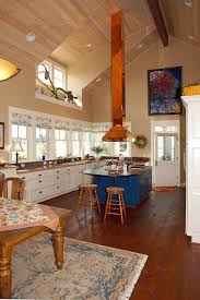 Range Hood Vented Through Vaulted Ceiling Country Kitchen Lighting Farmhouse Kitchen Lighting Modern Kitchen Interiors