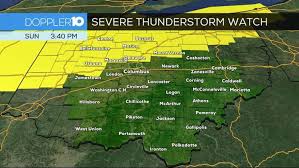 Tap an active alert area on. Severe Thunderstorm Watch Issued For Parts Of Central Ohio Until 10 P M 10tv Com