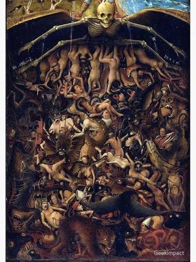 Demons from the Final Judgement triptych" Poster for Sale by Geekimpact |  Redbubble