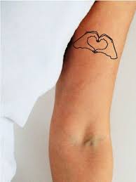 Hands Shaping Heart Temporary Tattoo Heart Tattoo Hand Tattoos Black Tattoos Lovers Tattoos Outline Tattoo Valentine Gift Hand Tattoos Heart Tattoo Tattoos For Lovers