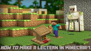 The use of lectern is to hold books for several players. How To Make A Lectern In Minecraft Complete Recipe Hitech Panda