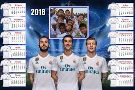 Calendarios Para Photoshop Calendario Del 2018 Del Real Madrid Para Photoshop Calendario Real Madrid Photoshop