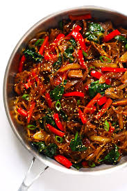 Japchae Korean Noodle Stir Fry Gimme Some Oven Recipe Korean Noodles Japchae Stir Fry