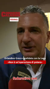 Orlandino #Greco candidato con la #Lega: «Non è un’operazione di potere»