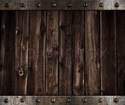 Wooden Background With Metal Border And Rivets Stock Photo Colourbox Wood Studs Metal Texture Mural Wall Art