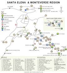 Beliggende i de 7 vidundere i costa rica i skoven, bliver night walk en meget attraktiv, som folk, der rejser til dette land, anmoder. Monteverde Costa Rica Map Santa Elena San Luis